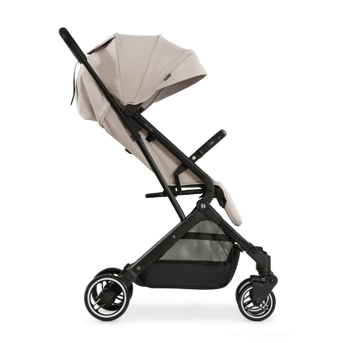 BUGGY Travel N Care  - Beige/Schwarz, Basics, Metall (86/50/104cm) - Hauck