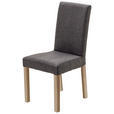 STUHL in Webstoff Textil - Anthrazit/Sonoma Eiche, KONVENTIONELL, Holz/Textil (44/92/57cm) - Carryhome
