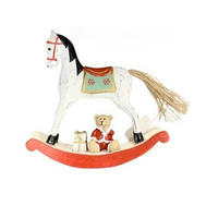 DEKOPFERD - Multicolor, LIFESTYLE, Holz (16/15,5/4,5cm) - X-Mas