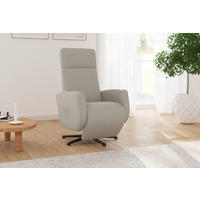 RELAXSESSEL in Textil Taupe  - Taupe/Schwarz, KONVENTIONELL, Textil/Metall (71/110/82cm) - Sit & More