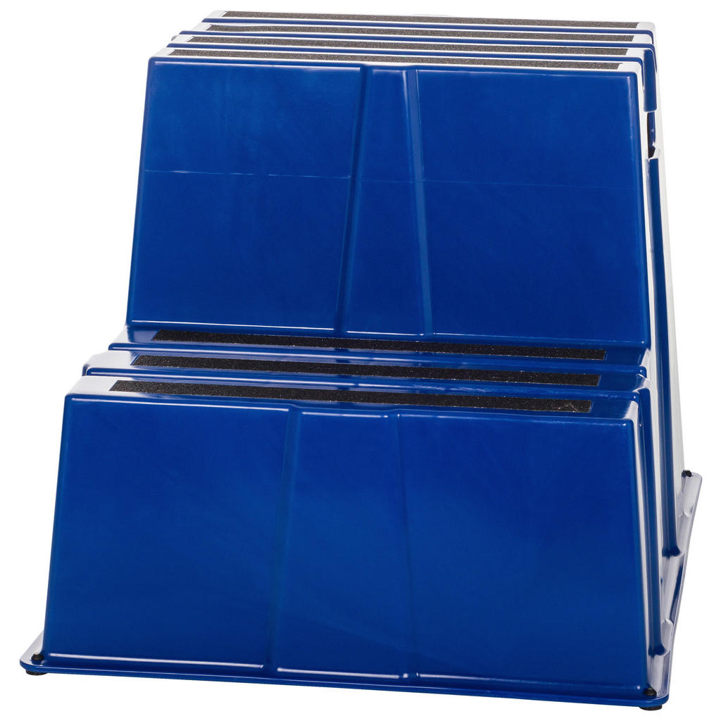 Thumbnail - Mid.you Tritthocker, Blau, Kunststoff, 57x51x65 cm, rutschfeste Füße, Trittfläche, Esszimmer, Stühle, Hocker