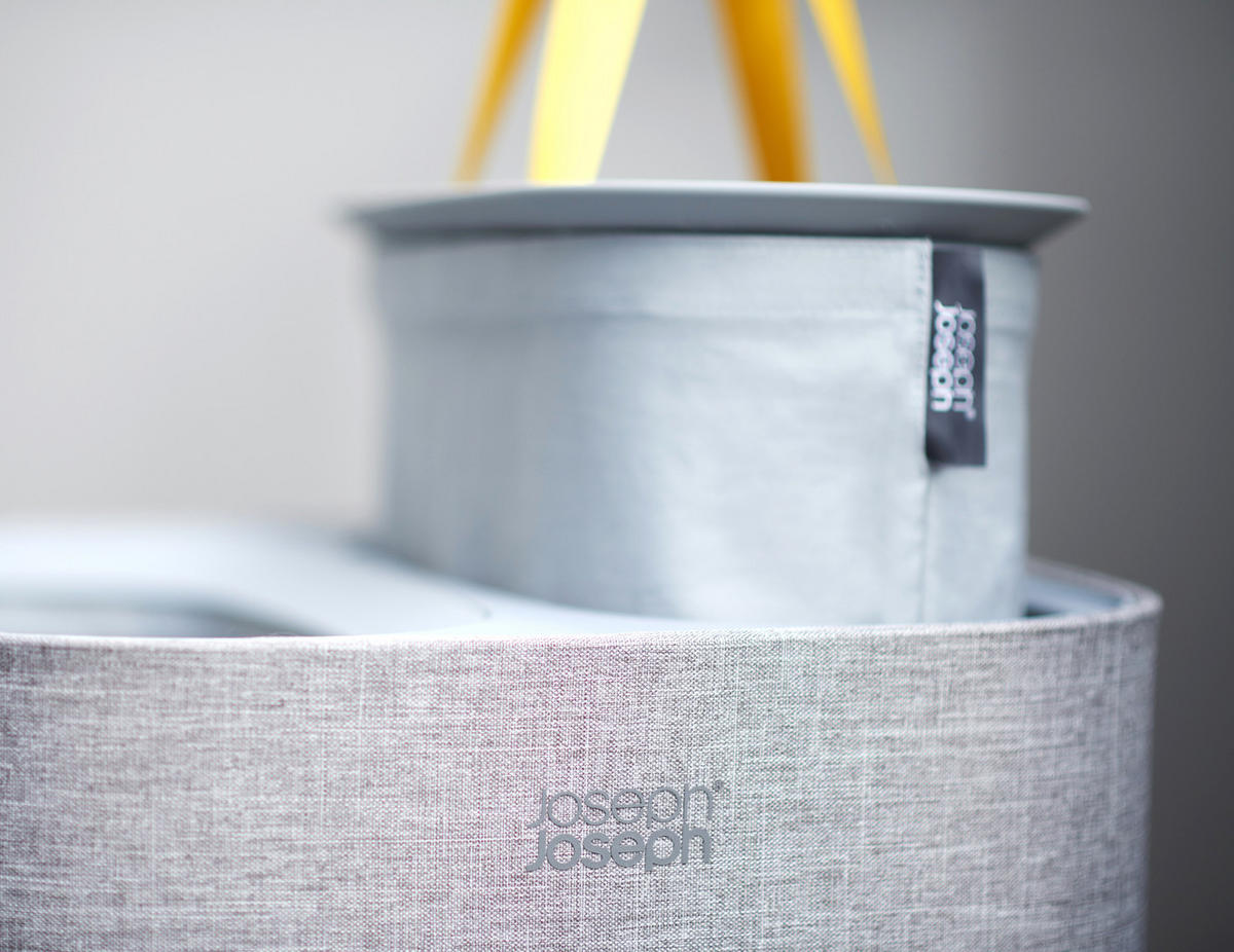 KOŠARA ZA RUBLJE      56/71/39,5 cm      - siva, Basics, tekstil (56/71/39,5cm) - Joseph Joseph