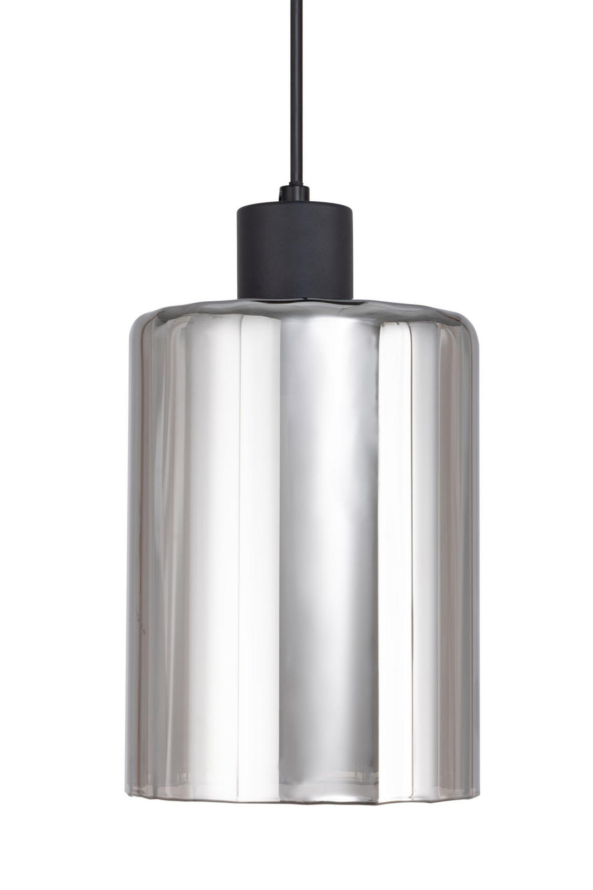 LAMPĂ SUSPENDATĂ 15/120 cm  - negru, Trend, sticlă/metal (15/120cm) - Novel