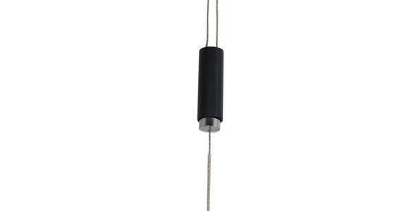 LED-HÄNGELEUCHTE  127,8 cm  - Schwarz, Basics, Holz/Metall (127,8cm) - Dieter Knoll