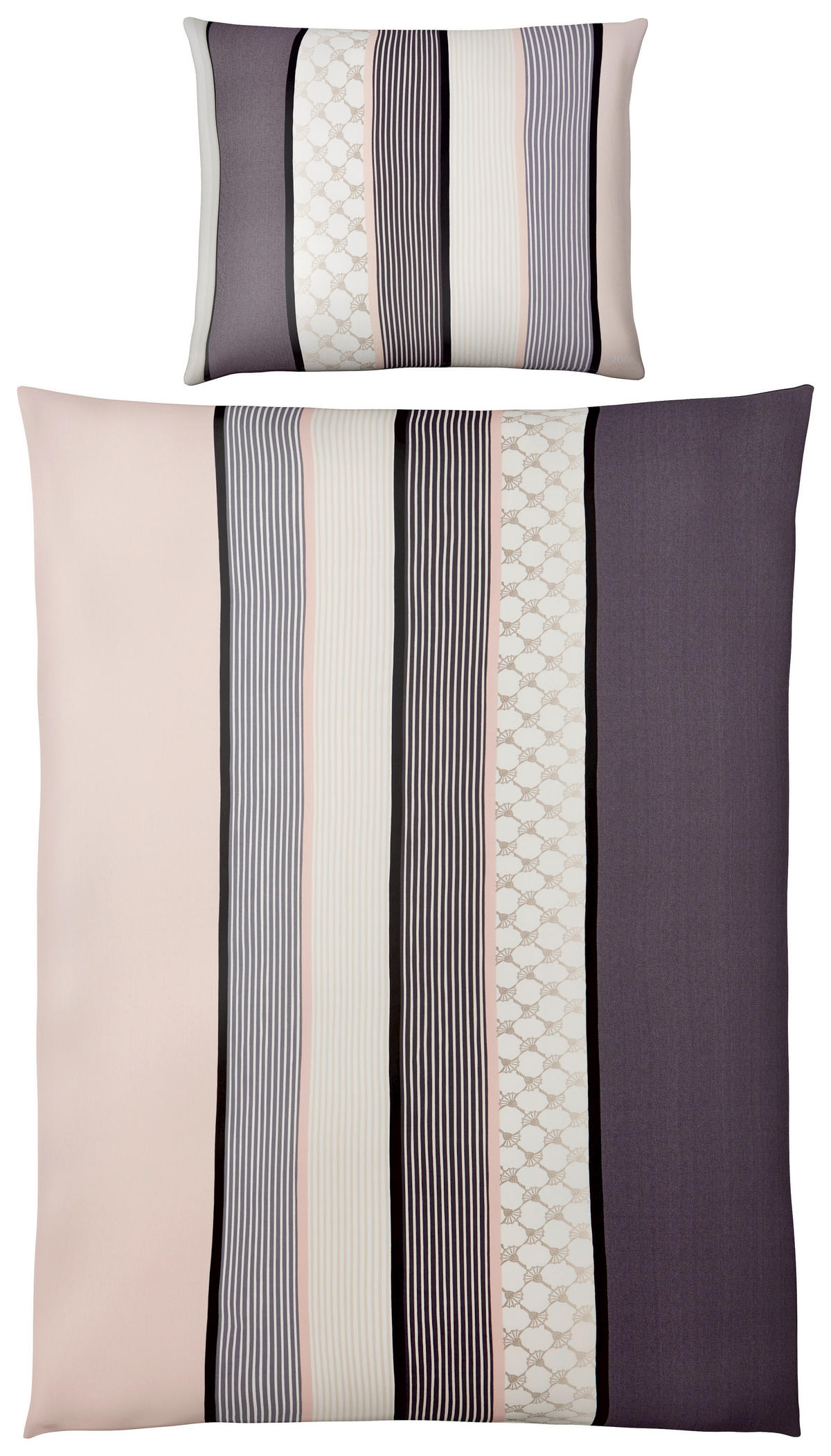 BETTWÄSCHE Makosatin 140/200 cm  - Hellrosa/Creme, Design, Naturmaterialien/Textil (140/200cm) - Joop!