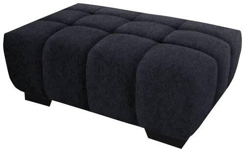 HOCKER in Textil Dunkelgrau  - Dunkelgrau/Schwarz, Konventionell, Textil/Metall (106/40/72cm) - Hom`in