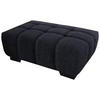 HOCKER in Textil Dunkelgrau  - Dunkelgrau/Schwarz, Konventionell, Textil/Metall (106/40/72cm) - Hom`in
