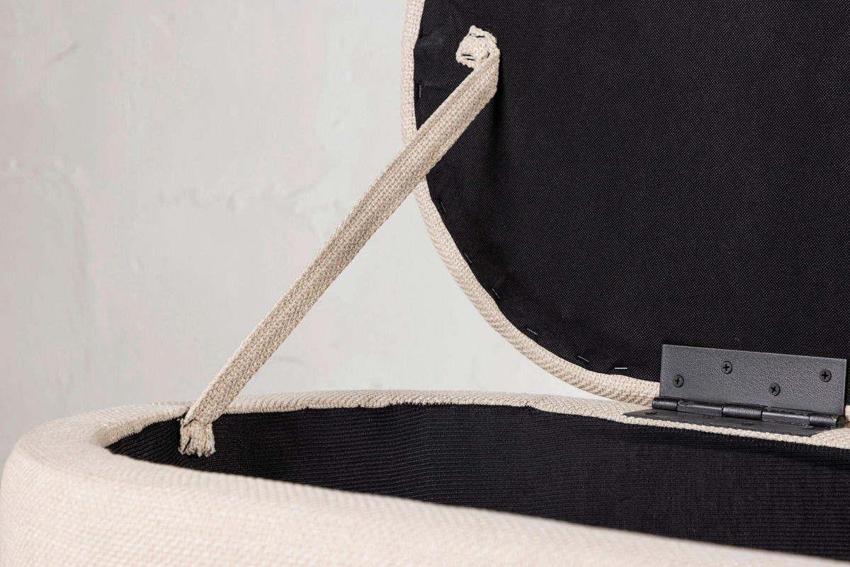 PALL i trä, textil vit  - vit, Modern, trä/textil (50/47/130cm) - Livetastic