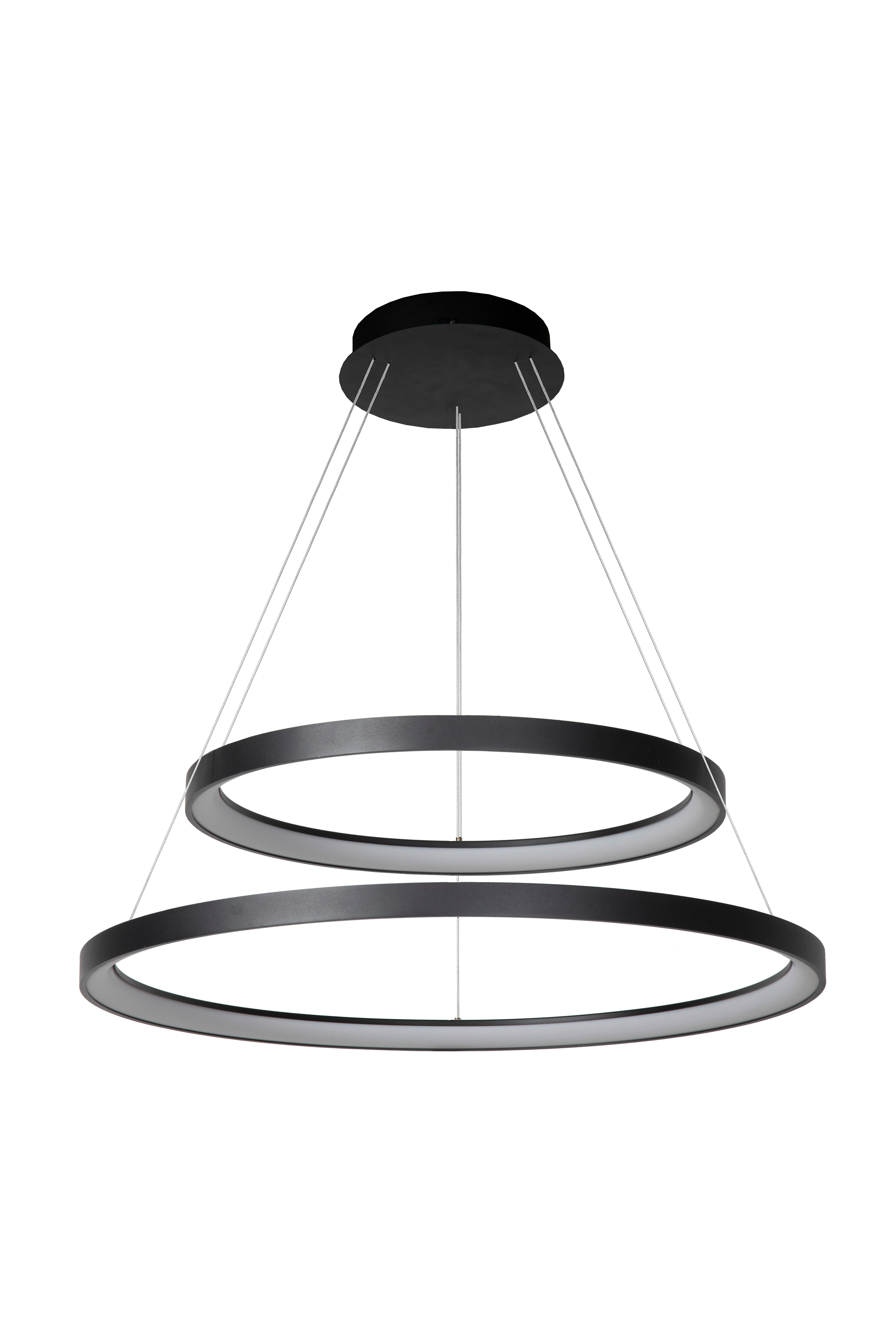 LED-HÄNGELEUCHTE 78/78/200 cm  - Schwarz, Design, Kunststoff (78/78/200cm) - Lucide