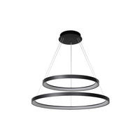 LED-HÄNGELEUCHTE Vidal 78/78/200 cm   - Schwarz, Design, Kunststoff (78/78/200cm) - Lucide