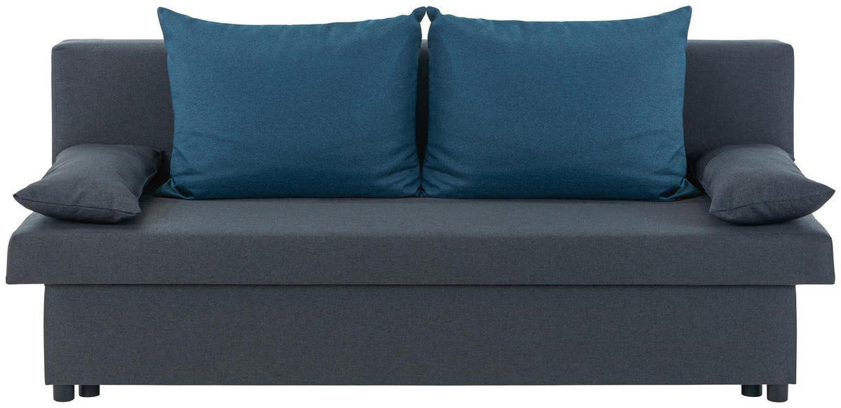SOFA LEŽAJ  - crna, Dizajnerski, tekstil/plastika (192/82/82cm) - Ti'me
