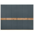 DREHTÜRENSCHRANK 299,2/229,4/59,5 cm,  in Blau, Eichefarben, 6-türig  - Blau/Eichefarben, Design, Holzwerkstoff/Metall (299,2/229,4/59,5cm) - Dieter Knoll