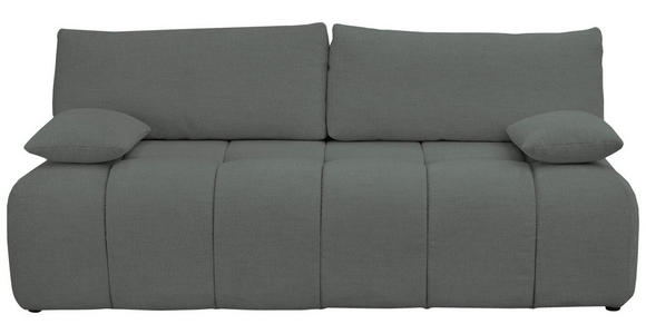 BOXSPRINGSOFA in Chenille Dunkelgrün  - Dunkelgrün/Schwarz, MODERN, Kunststoff/Textil (210/72/105cm) - Cantus