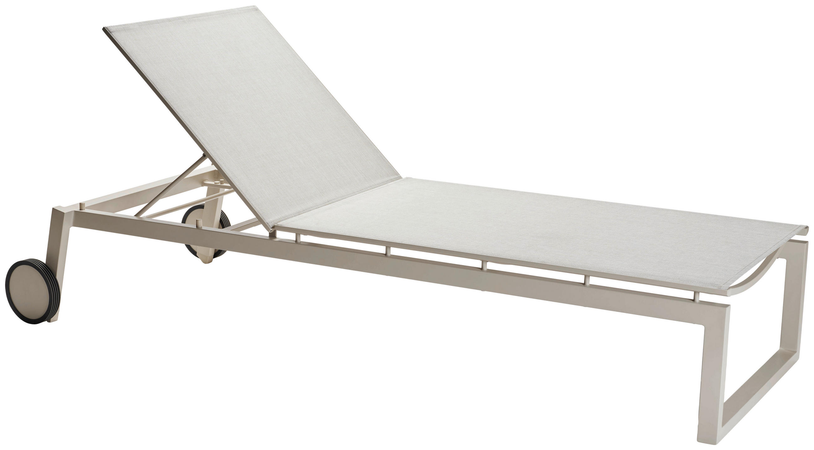 GARTENLIEGE 92/39/215 cm  - Greige, Basics, Textil/Metall (92/39/215cm) - Stern