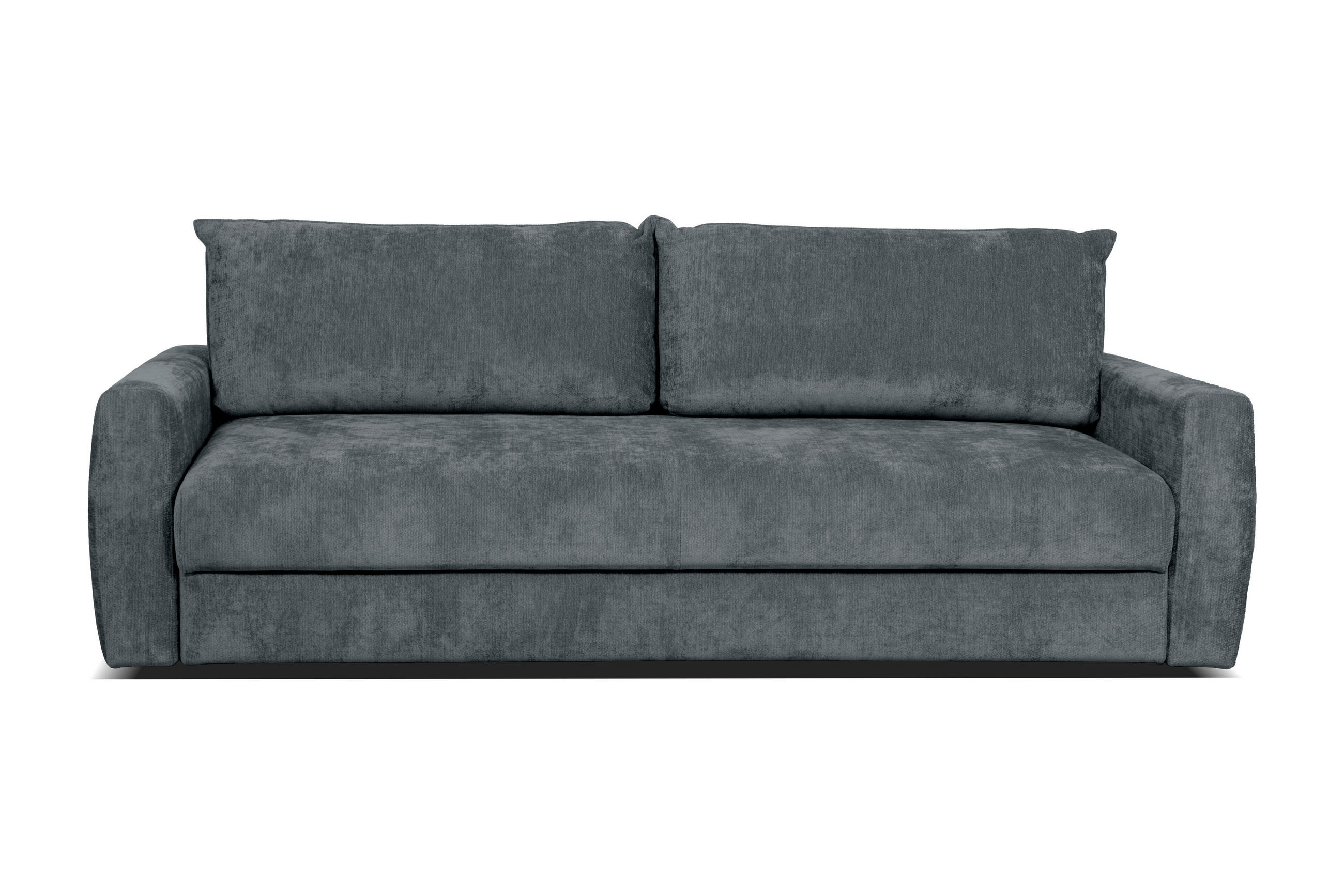 SCHLAFSOFA Chenille Dunkelgrau  - Dunkelgrau, Design, Textil (238/90/116cm) - Livetastic