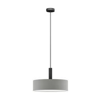 FÜGGŐLÁMPA 50/115 cm  - ezüstszínű, Basics, műanyag/textil (50/115cm)