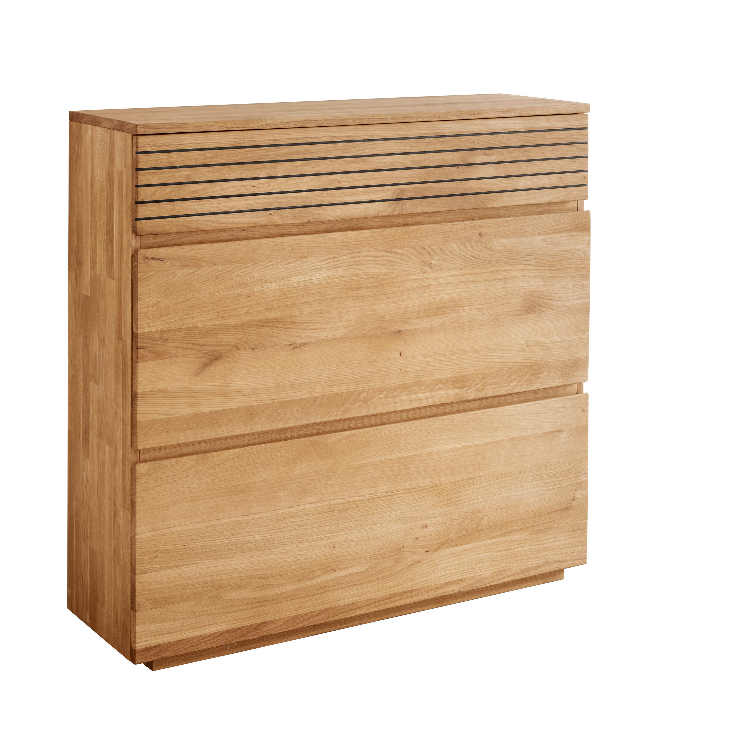 SCHUHKIPPER  in 110/105/35 cm  - Eichefarben, Natur, Holz (110/105/35cm) - Linea Natura