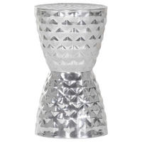 BEISTELLTISCH in Metall 29/29/51 cm  - Alufarben, Design, Metall (29/29/51cm)