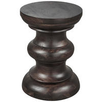 BEISTELLTISCH 30/30/42 cm Jonah Mangoholz Dunkelbraun rund  - Dunkelbraun, Design, Holz (30/30/42cm) - Livetastic