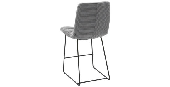 TRESENSTUHL in Dunkelgrau  - Dunkelgrau/Schwarz, Design, Textil/Metall (52/106/66cm) - Dieter Knoll