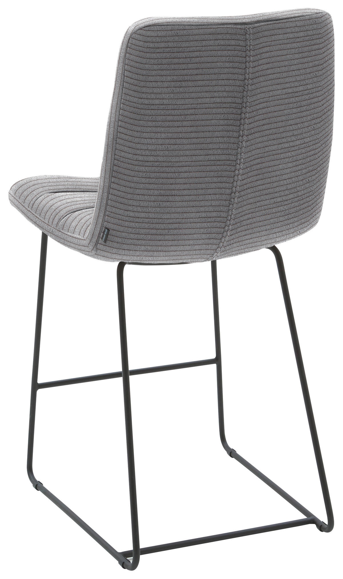 TRESENSTUHL in Dunkelgrau  - Dunkelgrau/Schwarz, Design, Textil/Metall (52/106/66cm) - Dieter Knoll