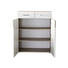 SCHUHSCHRANK Eiche foliert Weiß, Eichefarben - Chromfarben/Eichefarben, Basics, Holzwerkstoff/Metall (84/104/40cm) - Carryhome SCHUHSCHRANK Eiche foliert Weiß, Eichefarben - Chromfarben/Eichefarben, Basics, Holzwerkstoff/Metall (84/104/40cm) - Carryhome