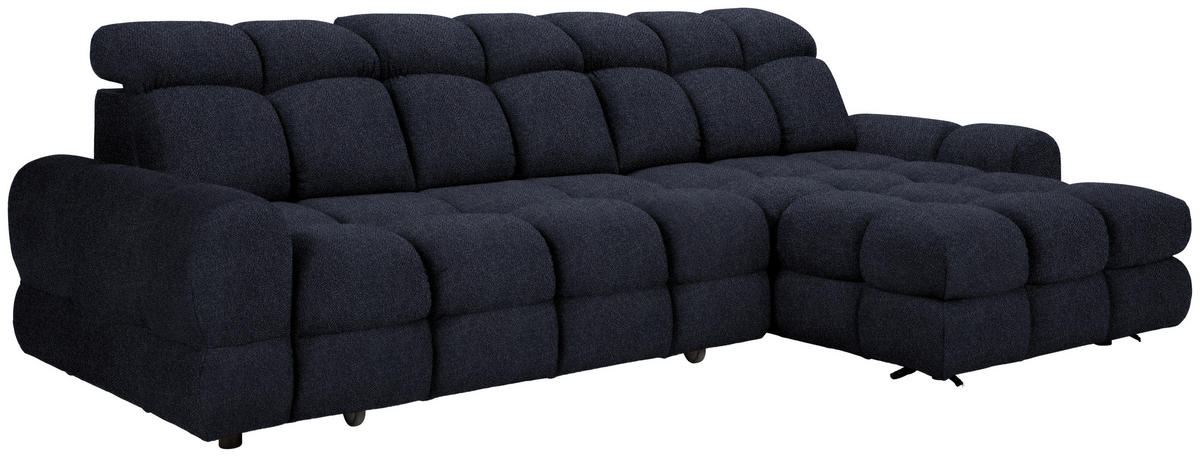 HÖRNSOFFA i velour mörkgrå  - mörkgrå/svart, Design, textil/plast (283/178cm) - Welnova