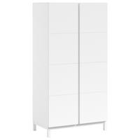 KLEIDERSCHRANK 2-türig Kiefer teilmassiv Weiß  - Weiß, MODERN, Holz/Holzwerkstoff (98,5/196,2/57,8cm) - Vipack