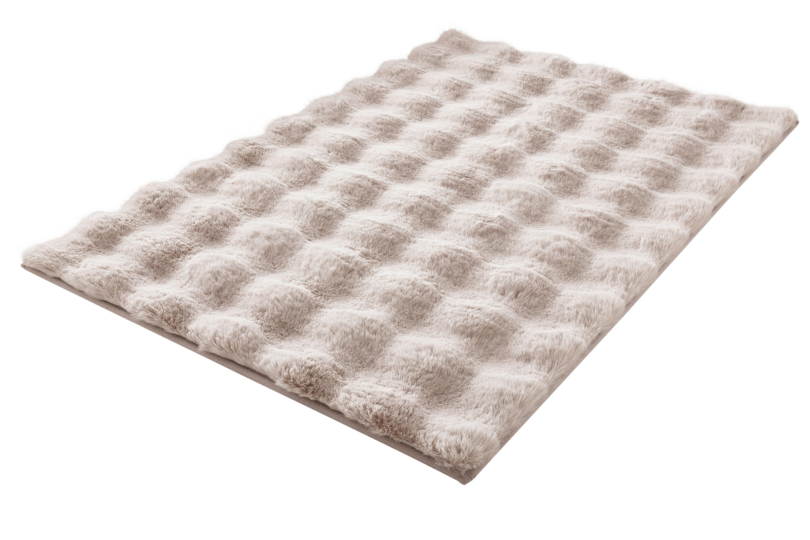 KUPATILSKA PROSTIRKA CLOUD bež-siva 70/120 cm - bež-siva, Konvencionalno, tekstil/plastika (70/120cm) - Kleine Wolke