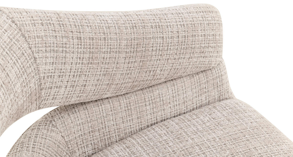 ARMLEHNSTUHL in Holz, Textil Eichefarben, Beige  - Eichefarben/Beige, MODERN, Holz/Textil (58/85/62cm) - Livetastic