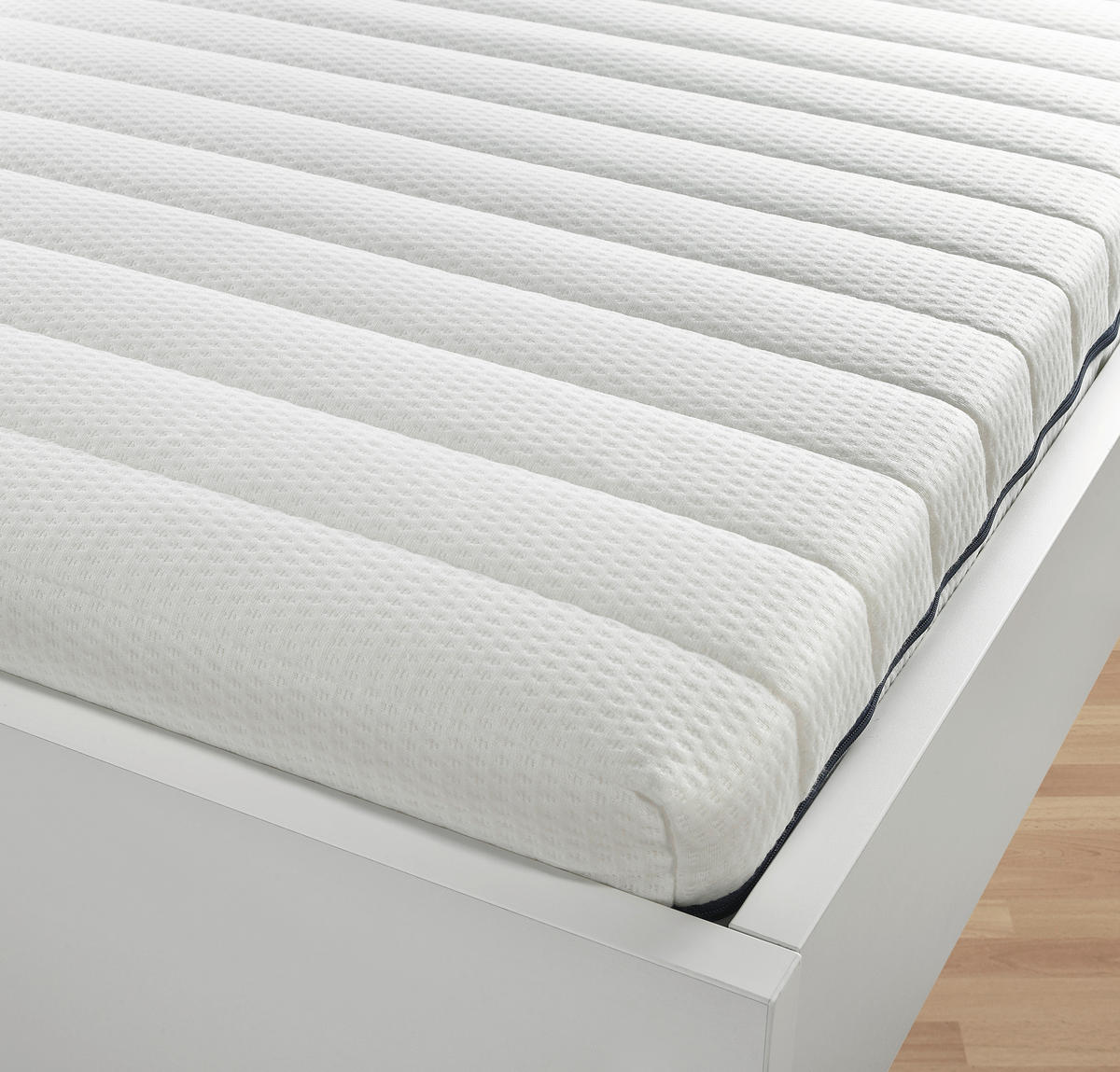 Komfortschaummatratze 90/200 cm, Höhe ca.: 13 cm, H2 = mittel,  - Weiß, Textil (90/200cm) - Primatex