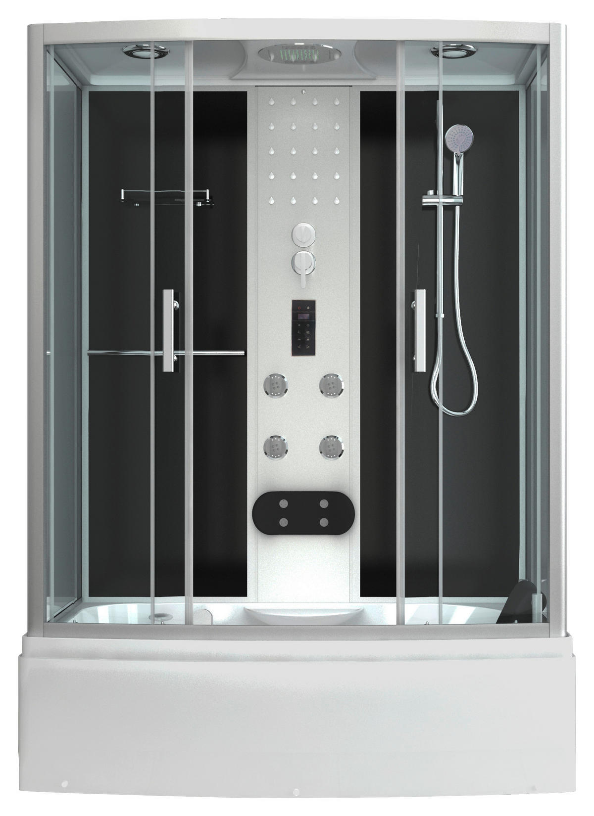 DAMPFDUSCHE 154/225/87 cm  in  - Basics, Glas (154/225/87cm) - Sanotechnik