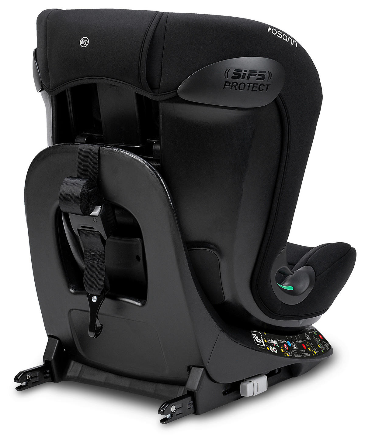 REBOARDER-KINDERSITZ Taos 360 midi  - Schwarz, Basics, Kunststoff (44/59,5/55cm) - Osann