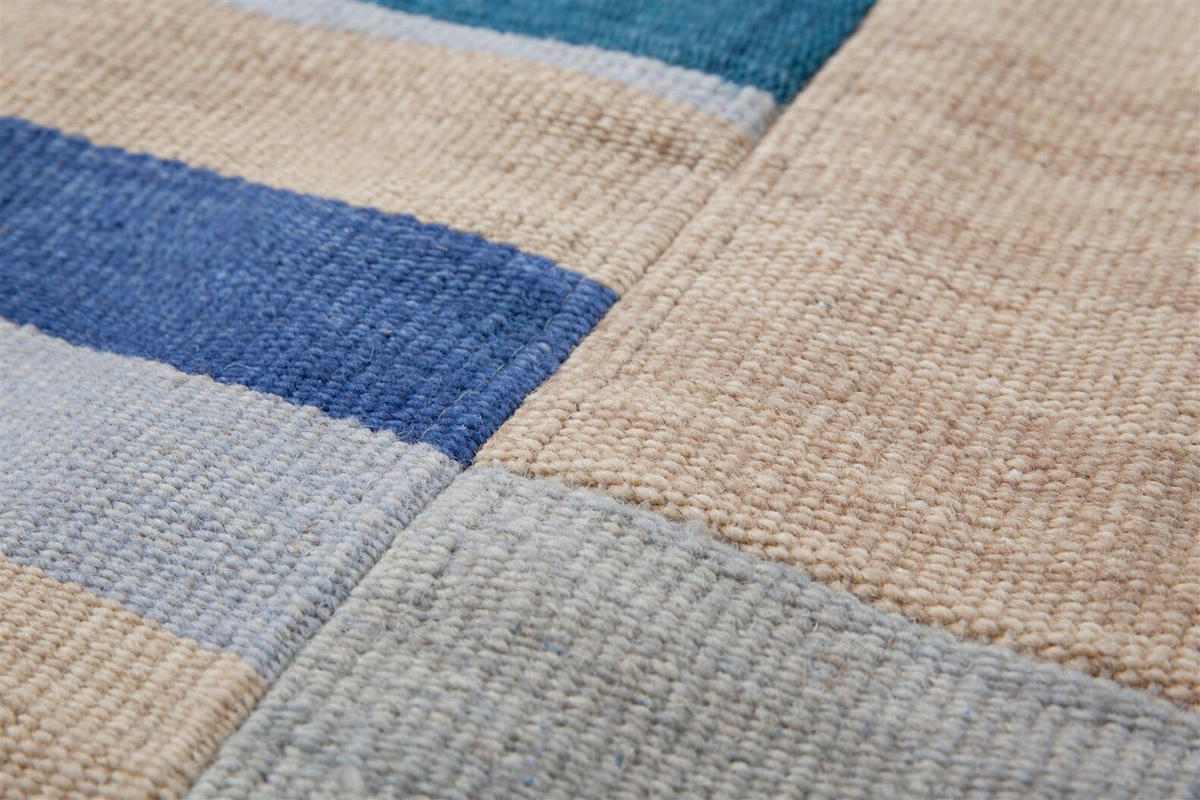 PLOCHO TKANÝ KOBEREC, 120/170 cm modrá, viacfarebná - viacfarebná/modrá, Basics, textil (120/170cm) - Kayoom