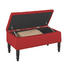 SITZBANK in Rot - Rot/Schwarz, Trend, Holz/Textil (80/40/40cm) SITZBANK in Rot - Rot/Schwarz, Trend, Holz/Textil (80/40/40cm)