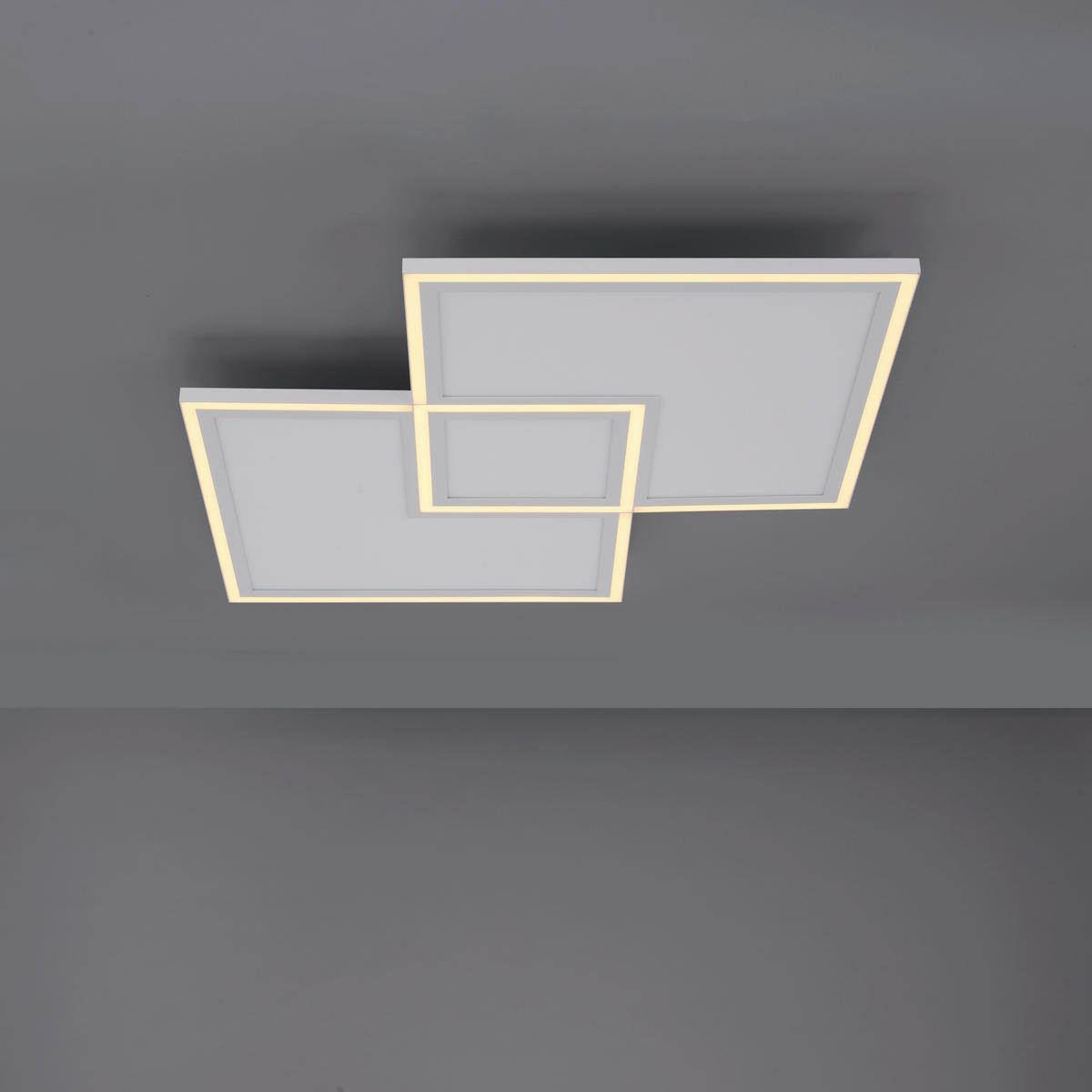 LED-DECKENLEUCHTE Edging 67,7/67,7/5,8 cm   - Weiß, Design, Kunststoff/Metall (67,7/67,7/5,8cm)