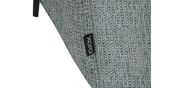 ECKSOFA in Webstoff Grau 280/205 cm - Schwarz/Grau, Design, Textil/Metall (280/205cm) - Xora