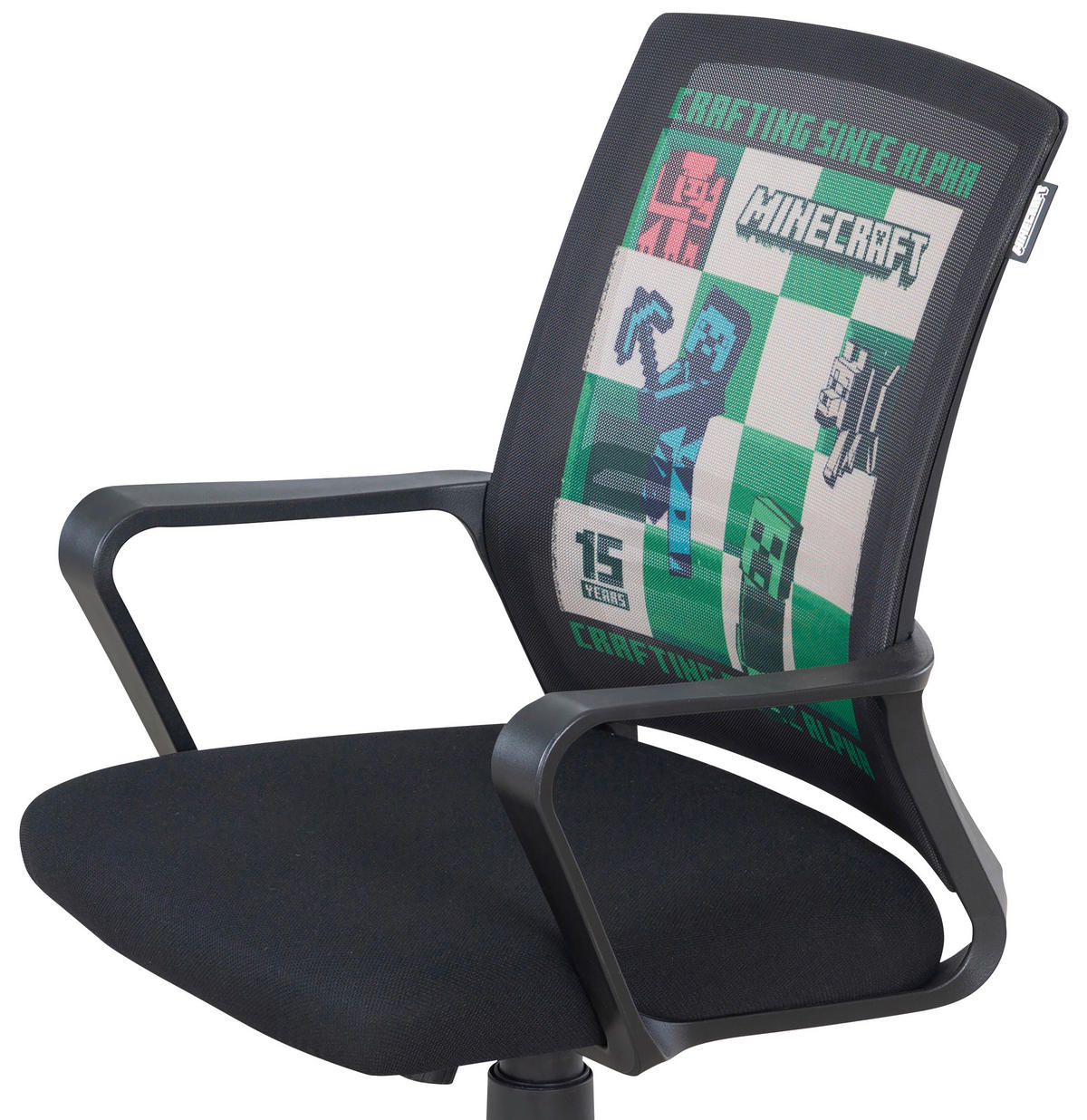 DREHSTUHL  in Schwarz  - Schwarz, MODERN, Kunststoff/Textil (63/92/111,5/60cm) - Minecraft