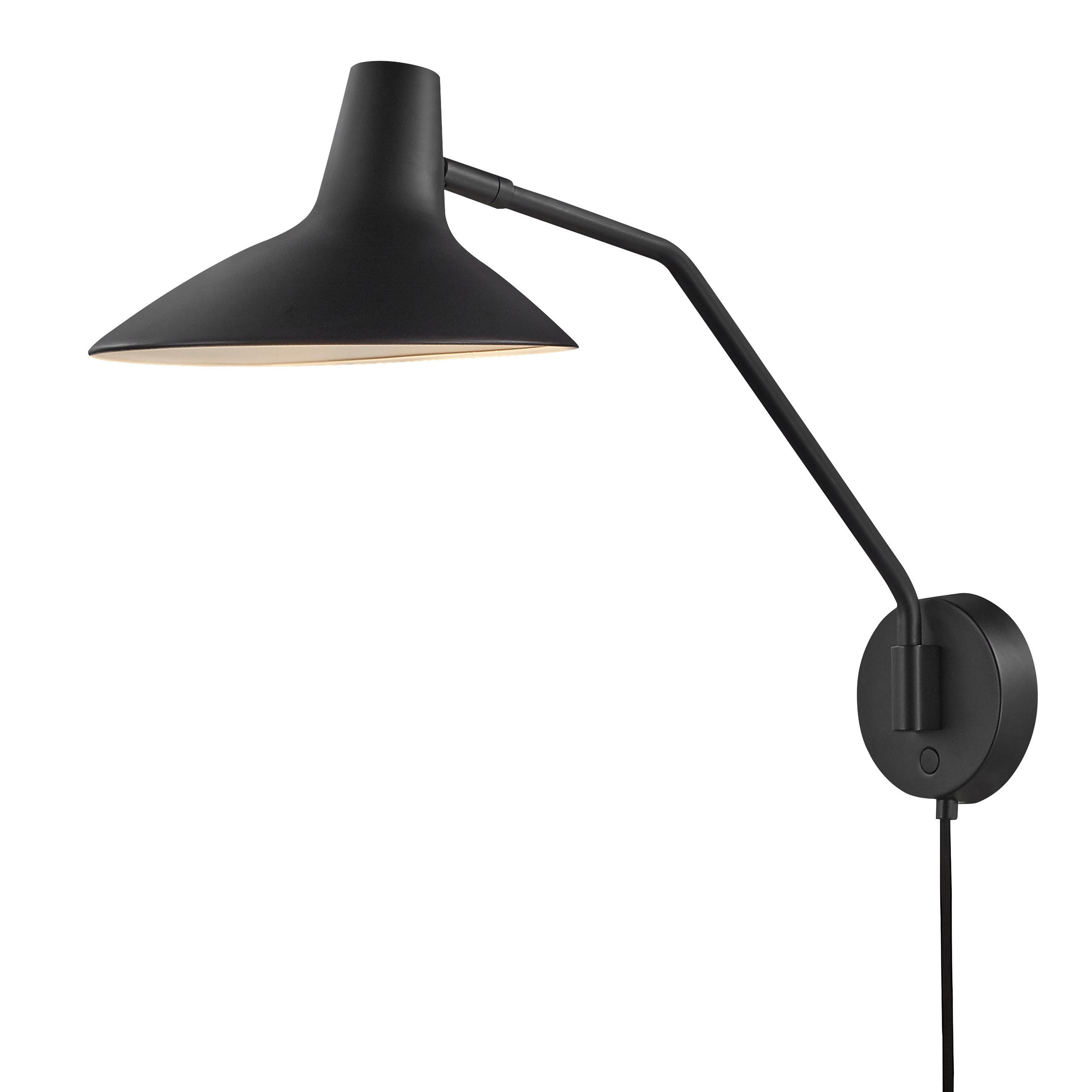 WANDLEUCHTE 55/22,7/36,5 cm   - Schwarz, Design, Metall (55/22,7/36,5cm) - Nordlux