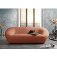 2-SITZER-SOFA in Flachgewebe Rostfarben  - Rostfarben/Schwarz, KONVENTIONELL, Kunststoff/Textil (223/79/94cm) - Carryhome