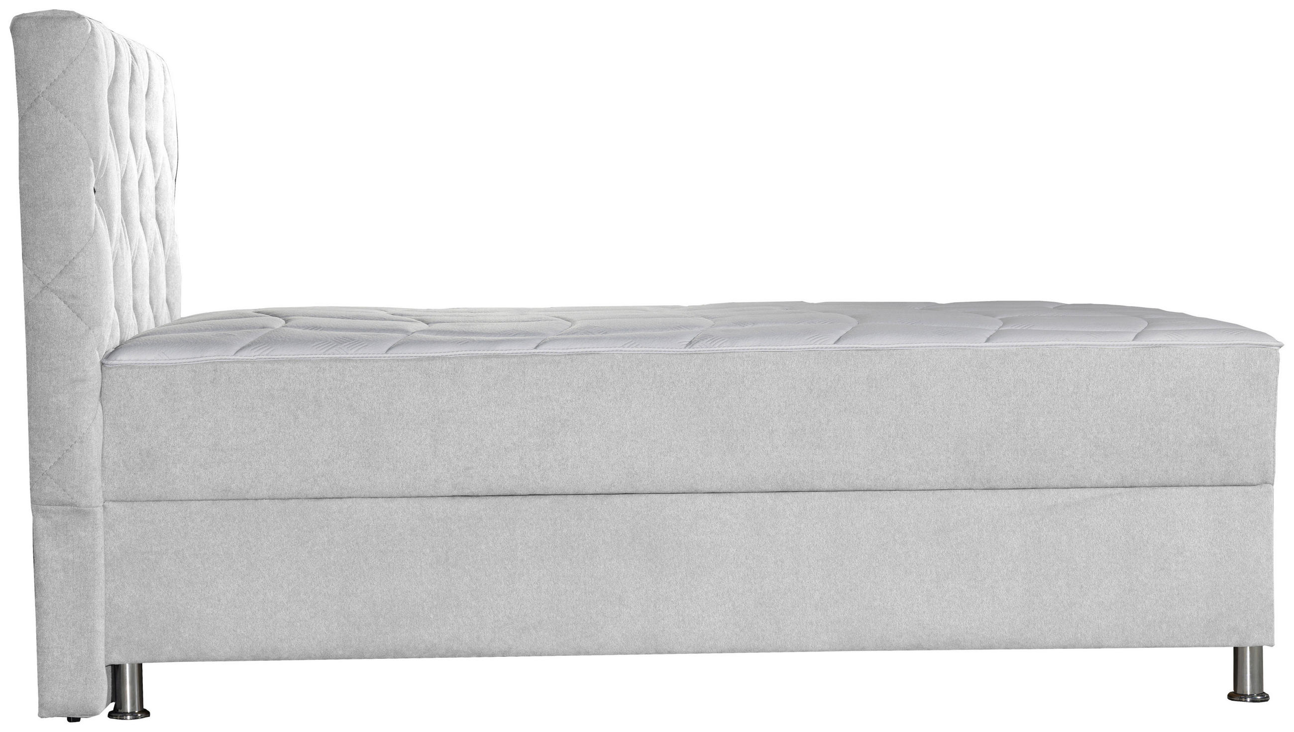 Thumbnail - Boxxx Boxbett, Natur, Textil, H3, Höhe ca. 26 cm, 120x200 cm, Bettkasten, gepolstertes Kopfteil, Stoffauswahl, in versch...