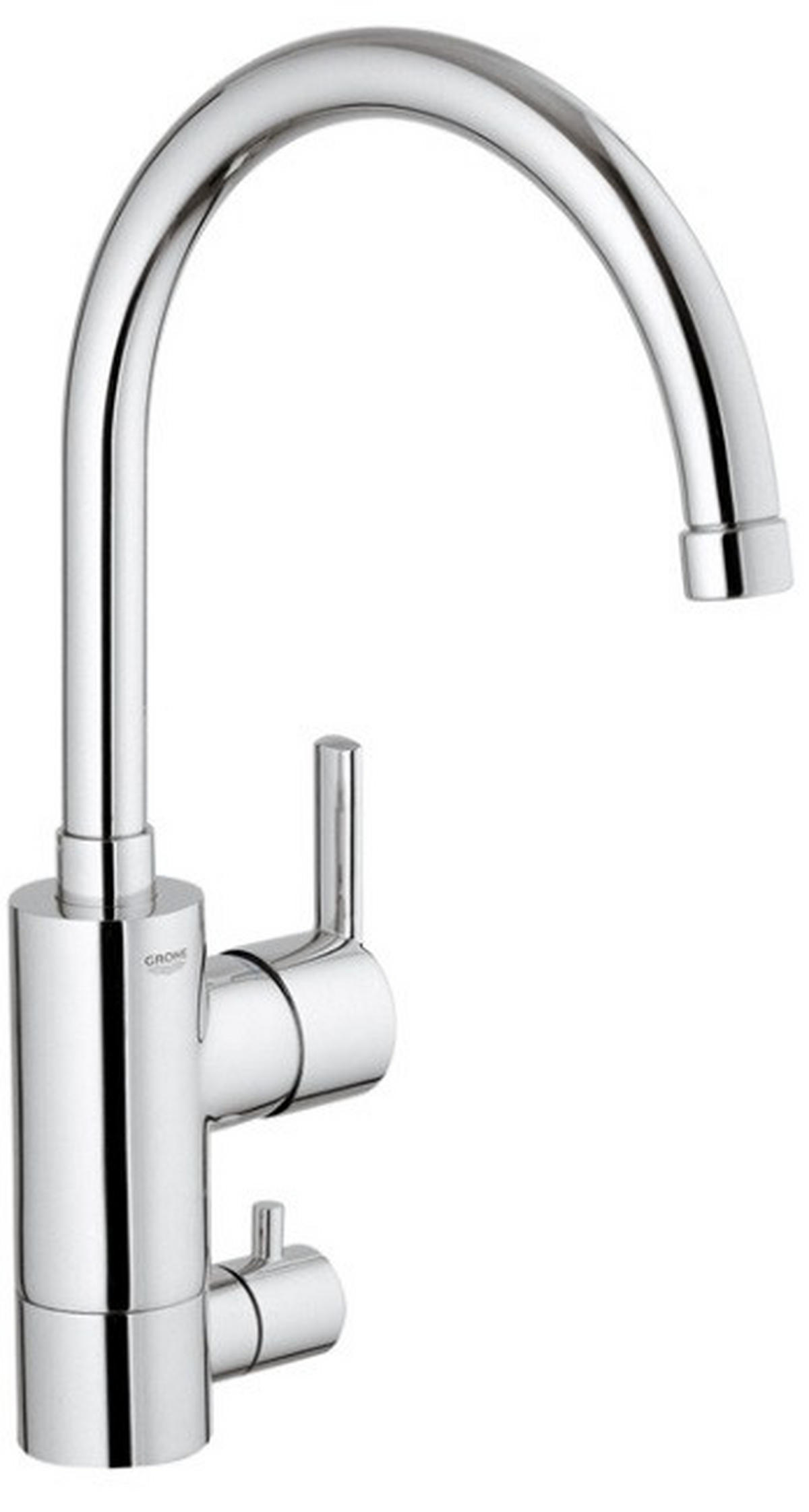 KÖKSBLANDARE - stålfärgad, metall (5,4/39,9/5,4cm) - Grohe