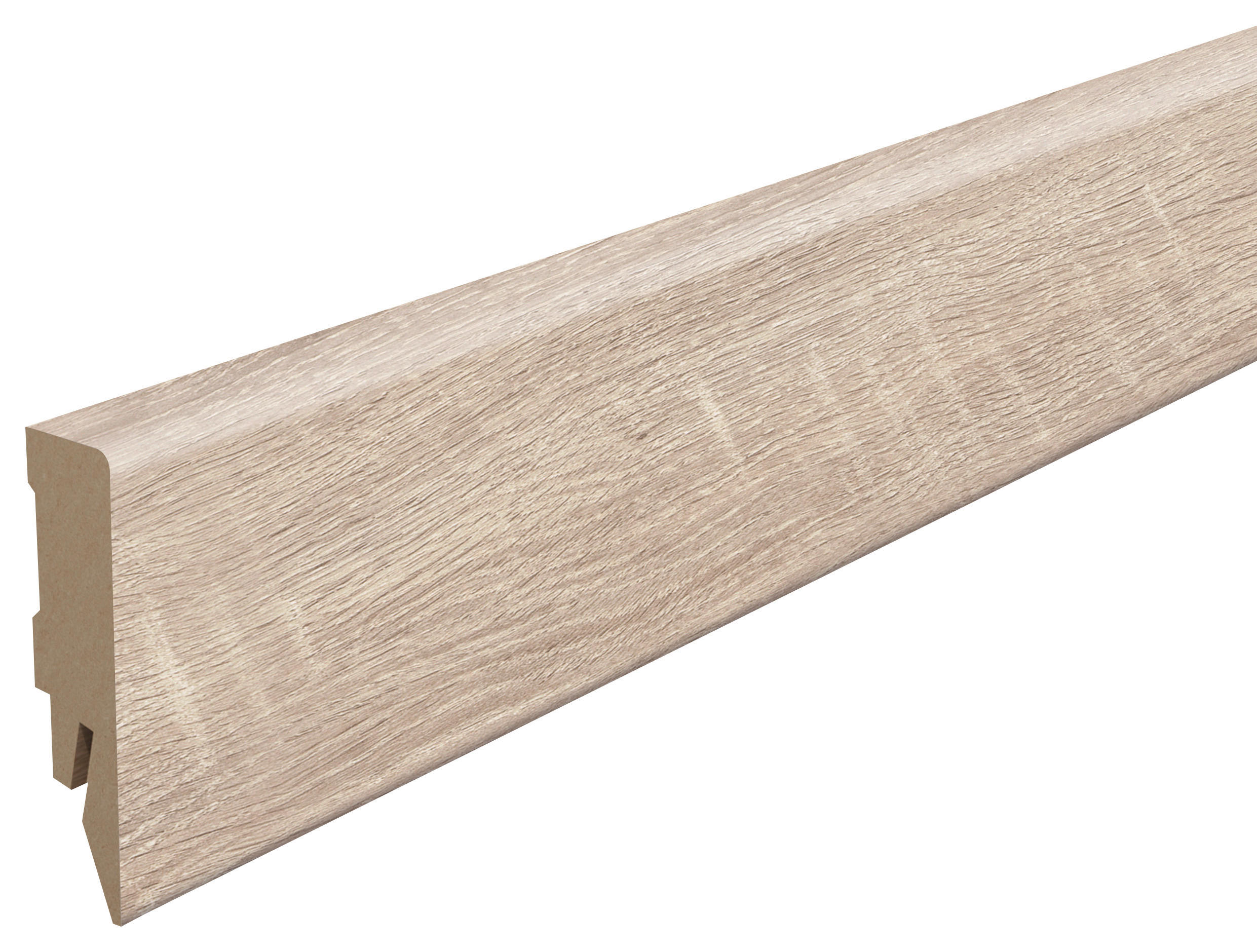 SOCKELLEISTE Eiche hellgrau - Hellgrau, KONVENTIONELL, Holzwerkstoff (240/1.4/5.8cm) - Egger Holzwerkstoffe