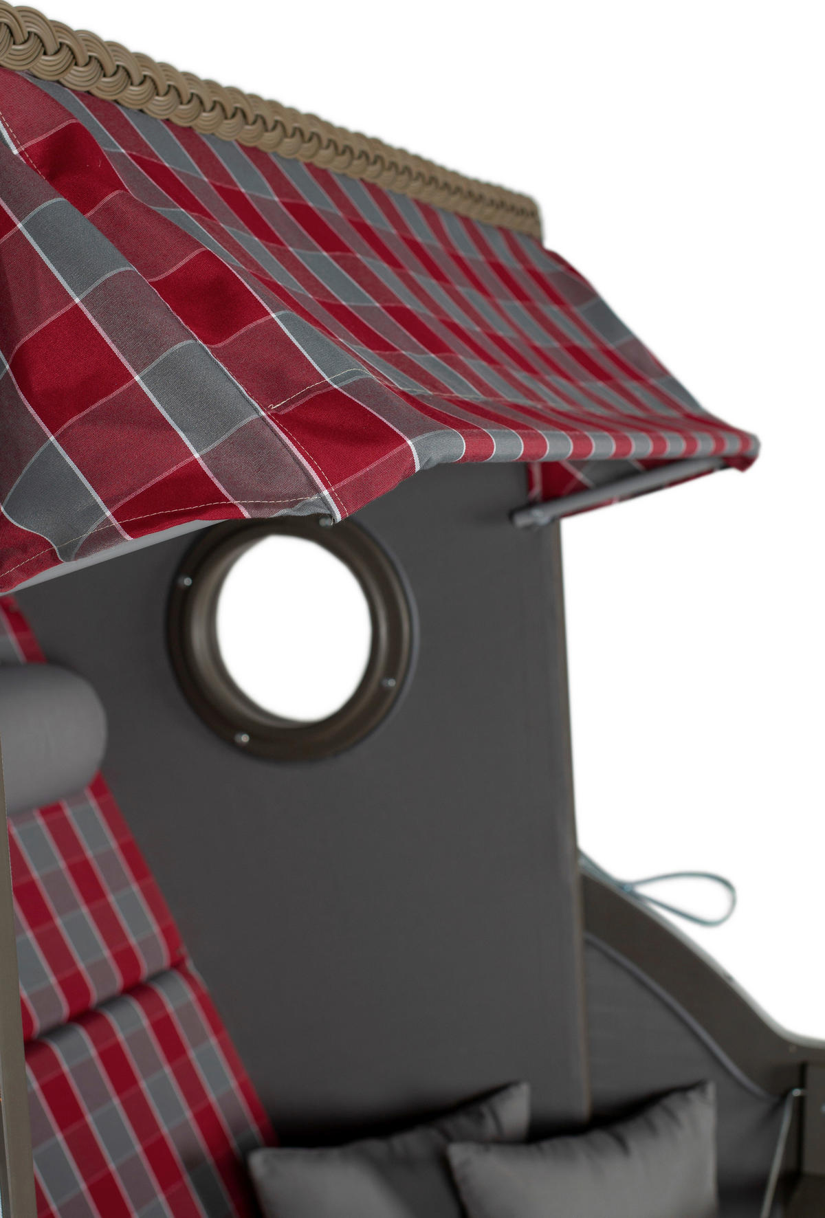 STRANDKORB Grau  - Grau, LIFESTYLE, Holz (120/160/80cm)