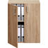 KOMMODE Eichefarben - Eichefarben/Alufarben, Design, Holzwerkstoff/Kunststoff (60/76,8/33,6cm) - Carryhome