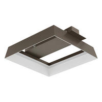 STROPNÍ LED SVÍTIDLO, 26/24/7,5 cm - bílá/hnědá, Design, kov/plast (26/24/7,5cm) - Globo