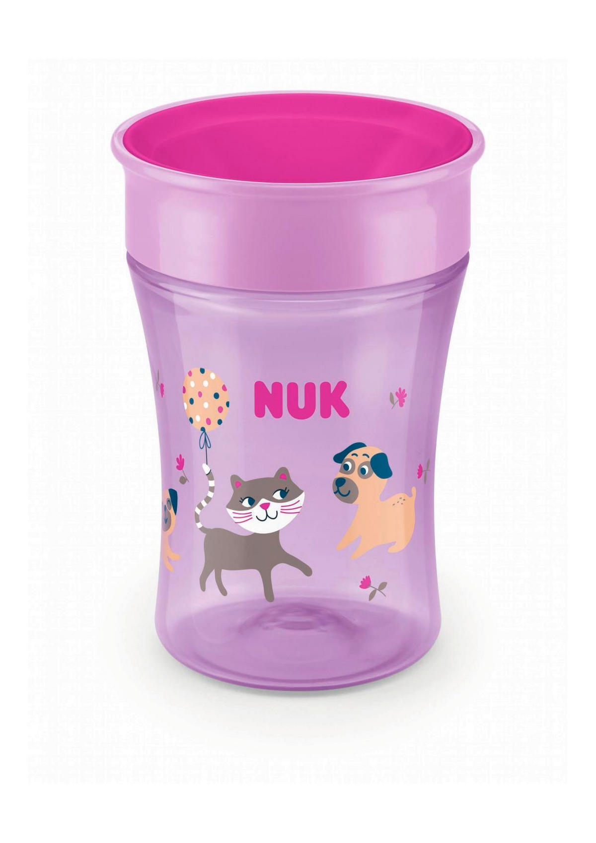 TRINKBECHER  - Blau/Rosa, Basics, Kunststoff (8,7/8,7/16,3cm) - NUK
