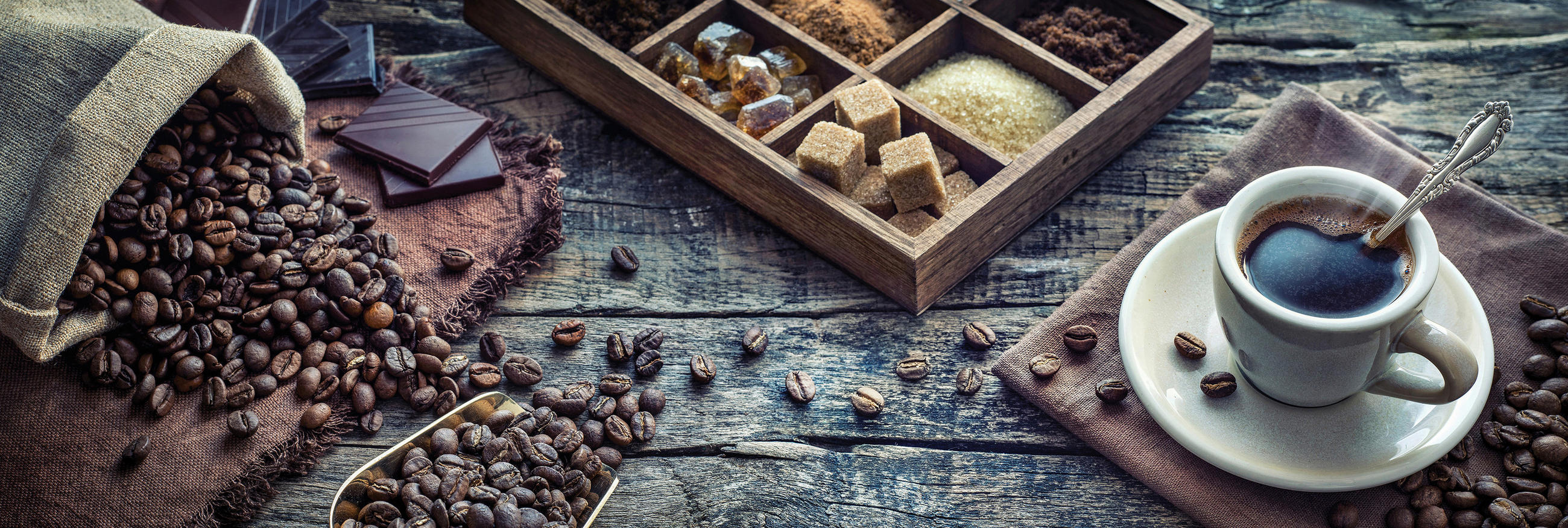 Euroart OBRAZ NA SKLE, káva, 33/98/1,40 cm