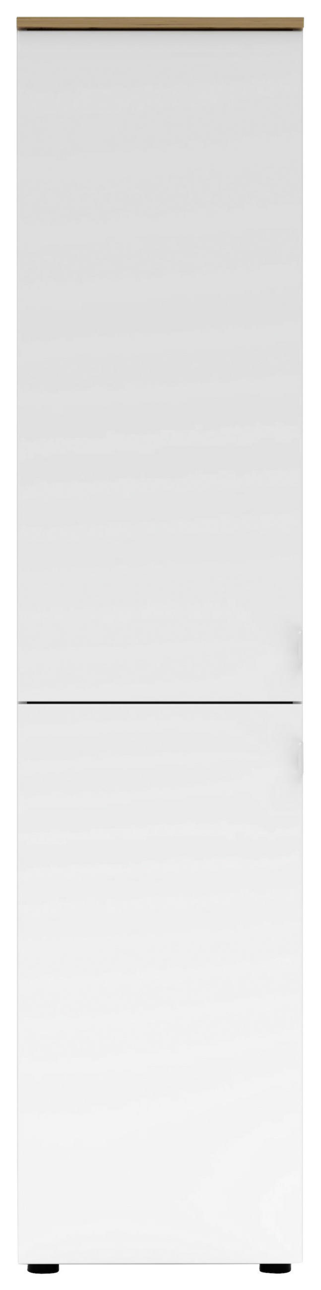 AKTENSCHRANK Weiß, Eiche Artisan  - Weiß/Eiche Artisan, KONVENTIONELL, Holzwerkstoff (45/198/38cm) - Voleo