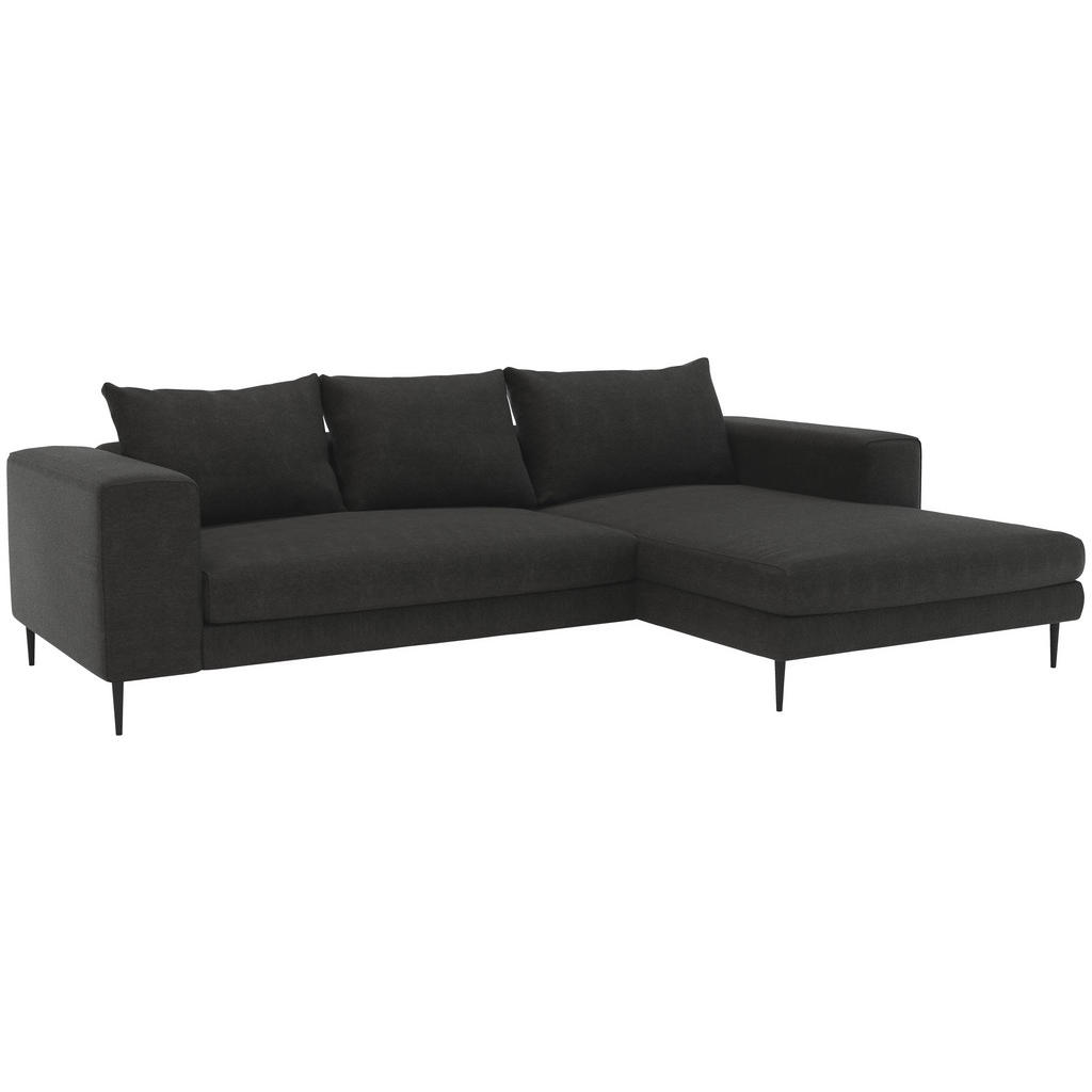 Thumbnail - Trendmanufaktur Eckschlafsofa Aurora, Graphit, Textil, 4-Sitzer, Füllung: Schaumstoff, Silikon, 315x170 cm, Bettkasten e...